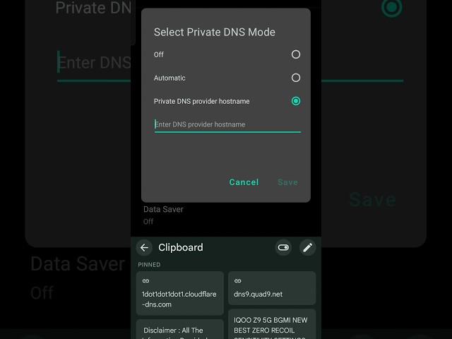 Best DNS for pubg mobile  without vpn #shorts #pubgmobile #bestdns #dns #pubgm