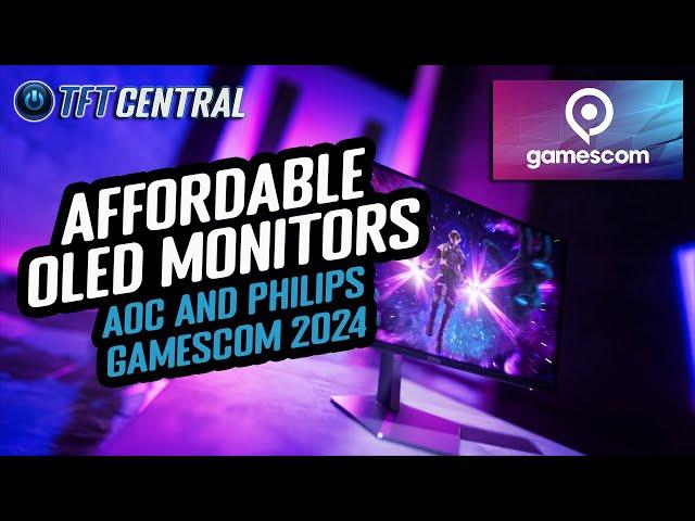 More affordable OLED monitors! AOC and Philips Gamescom 2024 Launches