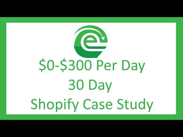 $0-$300 Per Day In 30 Days With Shopify Ecommerce - Case Study 1