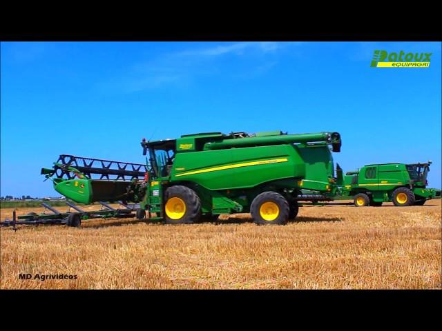 NEW JOHN DEERE T660i | 9m15 de coupe | Démonstraton 2017 Patoux Equipagri