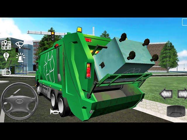 Trash Truck Simulator #4 - Android IOS gameplay walkthrough