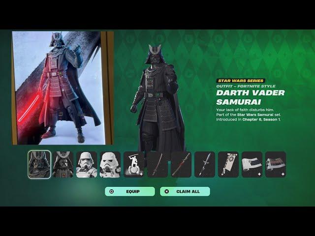 Did We FINALLY Get A Lightsaber Pickaxe? NEW Star Wars Samurai Bundle Gameplay/Review! (DARTH VADER)