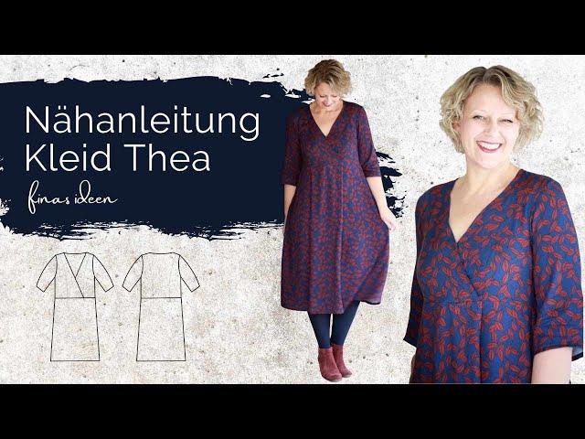 Wickelkleid für den Herbst nähen- Schnittmuster Thea