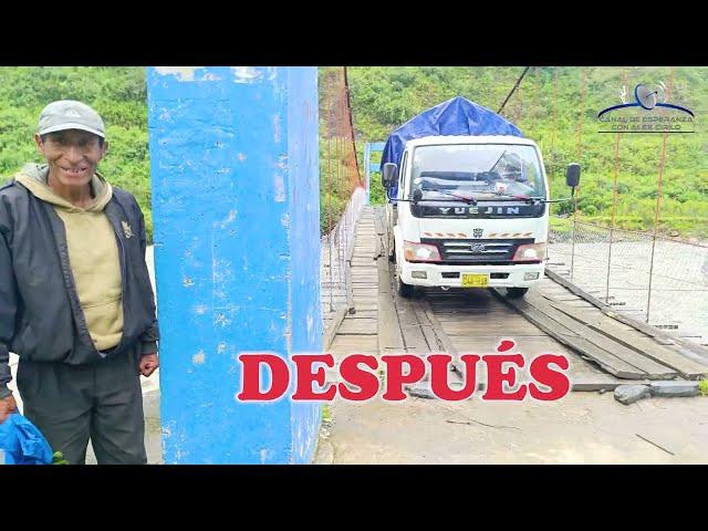 MADRE AMPUTADA DE PIE RESIBE APOYO - COMUNIDAD CEDROS CUSCO