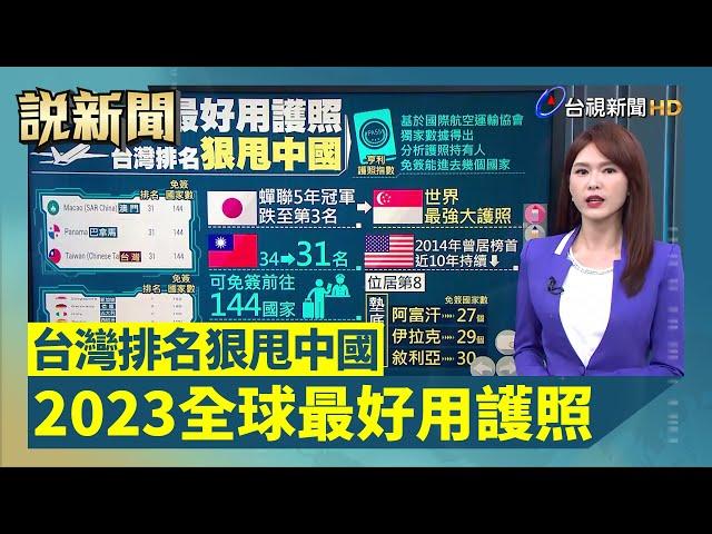 2023全球最好用護照 台灣排名狠甩中國【說新聞追真相】