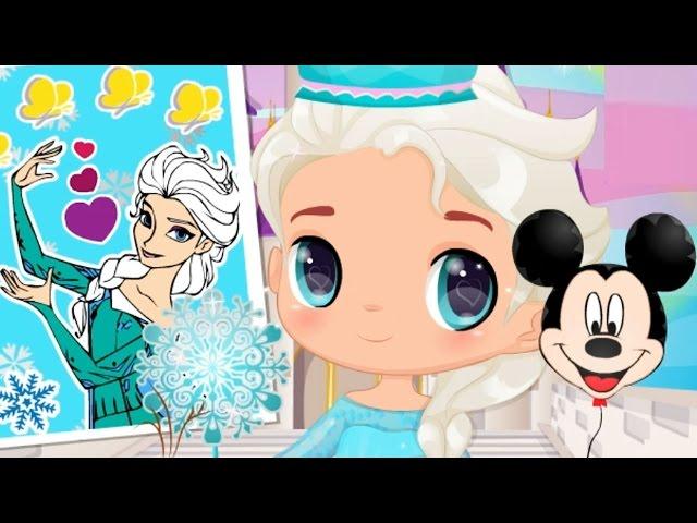 Baby Around The World : Disneyland Gameplay Fun Dress Up And Colouring Games For Kids