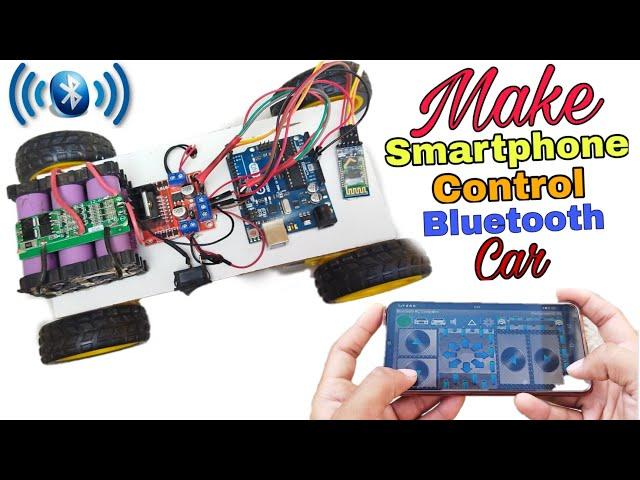 Make smartphone control Bluetooth car,How to make Bluetooth car,hr robotics