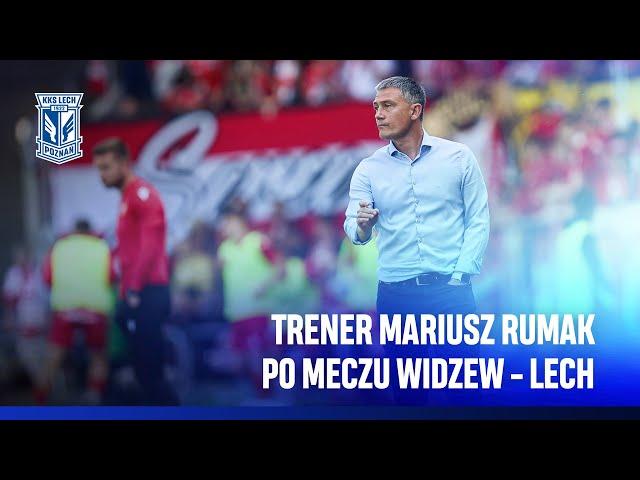 KONFERENCJA PRASOWA | Trener Mariusz Rumak po meczu z Widzewem Łódź