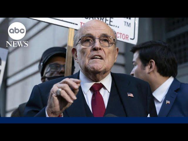 Judge dismisses Rudy Giuliani's bankruptcy case