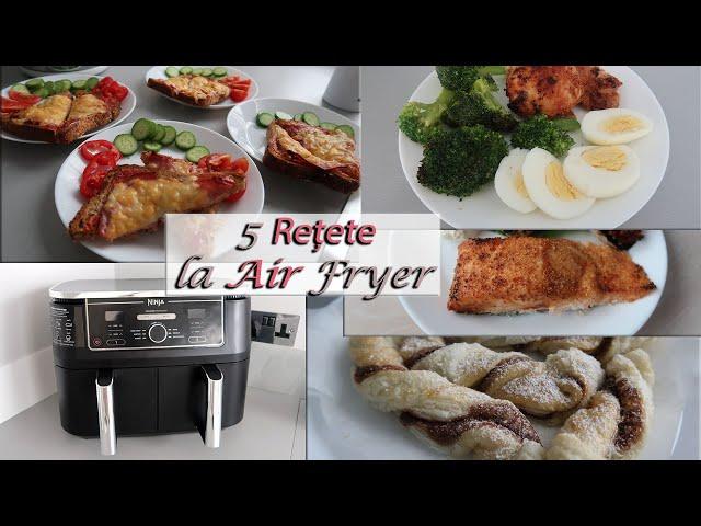 Ninja Dual Air Fryer 9.5L | 5 Rețete rapide și ușoare la AIR FRYER | Cină, prânz, desert