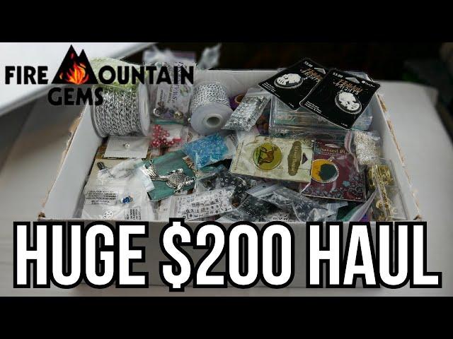 Huge $200 Fire Mountain Gems & Beads Haul | Swarovski, Beads, Charms, Chain, Boss' Bead Bags & More