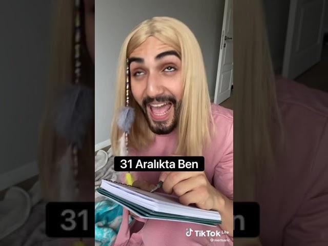 yeni yıla girerken vs yılın ilk günü ben   #eğlence #tiktok #mizah #komedi #youtubeshorts #video