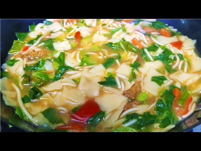 Qinghai mother-in-law has been making noodle soup for 30 years. The soup is fragrant and the noodles