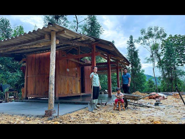 The process of building a house foundation is rainy | Family Farm Life