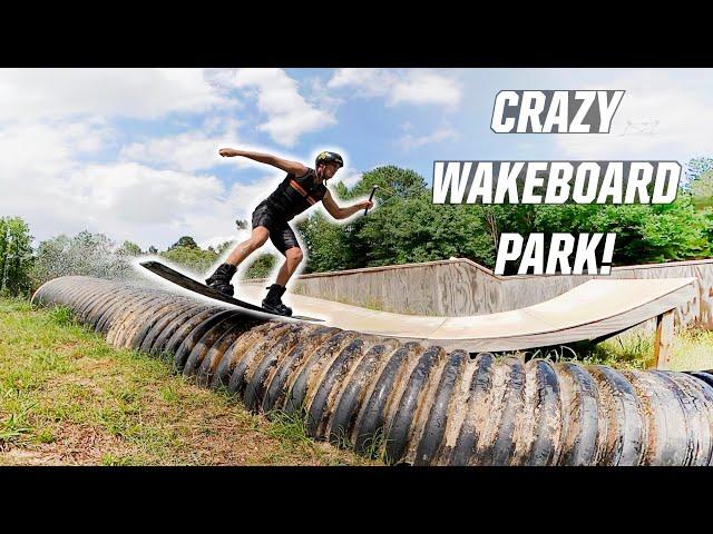 THIS WAKEBOARD PARK WAS CRAZY! - WAKEBOARDING