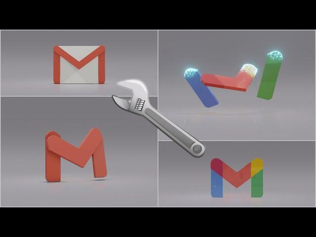 How The New Gmail Logo Was Made - 3D Animation