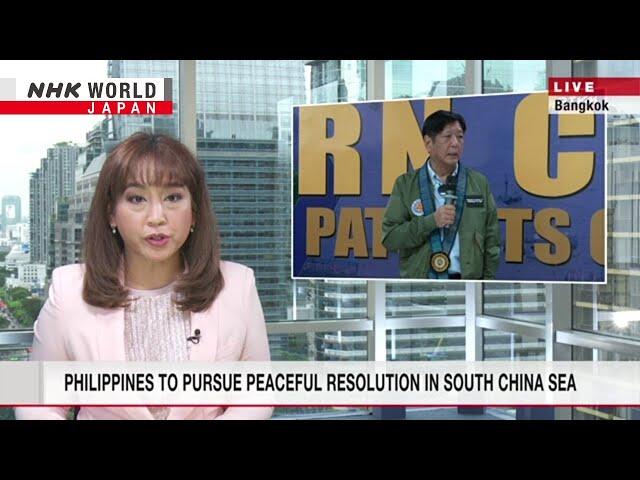 Philippines to pursue peaceful resolution in South China SeaーNHK WORLD-JAPAN NEWS