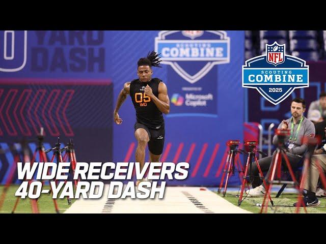 FULL Wide Receivers 40-Yard Dash | 2025 NFL Combine