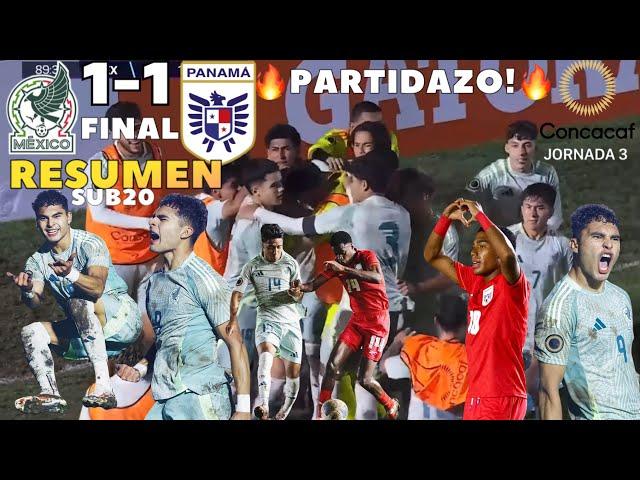 México SUB20 vs Panama SUB20 RESUMEN  !PARTIDAZO! • ESTAMOS EN CUARTOS DE FINAL   27.7.2024