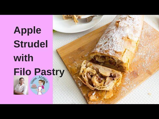 Apple Strudel with Filo Pastry - Easy Apple Strudel - Made with Filo Pastry