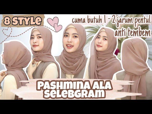 TUTORIAL HIJAB PASHMINA SIMPLE ALA SELEBGRAM KEKINIAN | Pashmina untuk sehari-hari dan acara formal