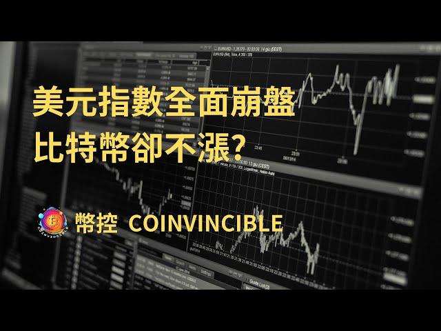 美元指數全面崩盤！比特幣卻不漲？幣控 CoInvincible