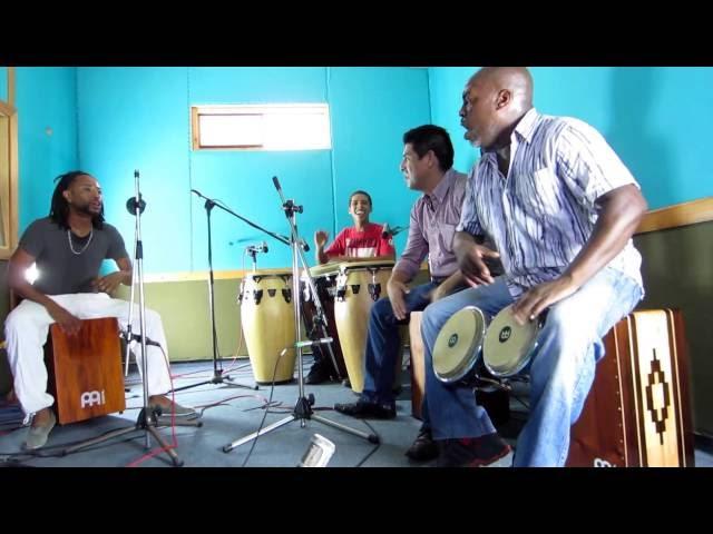 Afro-Peruvian Percussion Performance with Congas, Bongos and Cajons