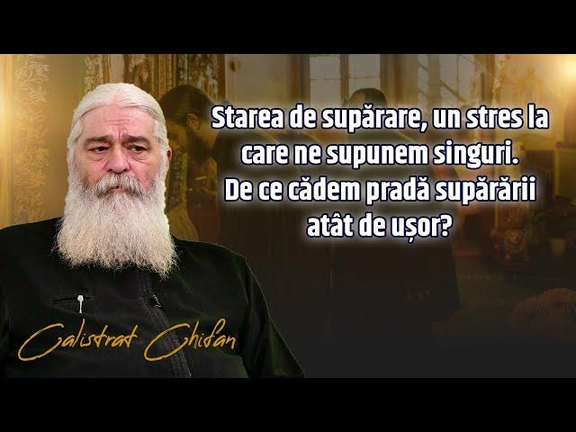 Starea de supărare, un stres la care ne supunem singuri. Părintele Calistrat Chifan