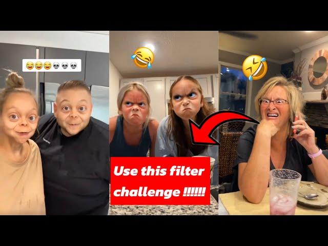 Use this filter challenge!!!!!!!try Not to laugh TikTok BESTFRIENDS FILTER CHALLENGE 