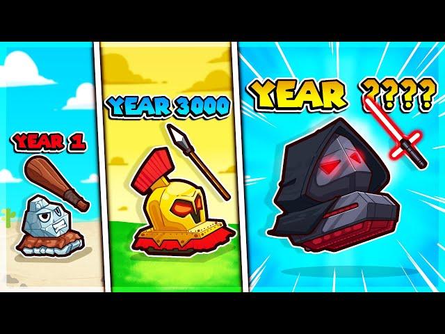 Spent 10,000 YEARS Evolving TANKS for FREE