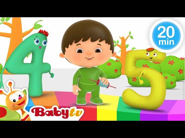 Charlie trifft die Zahlen 4,5 und 6  | Charlie & die Zahlen | Cartoons für Kinder @BabyTVDE