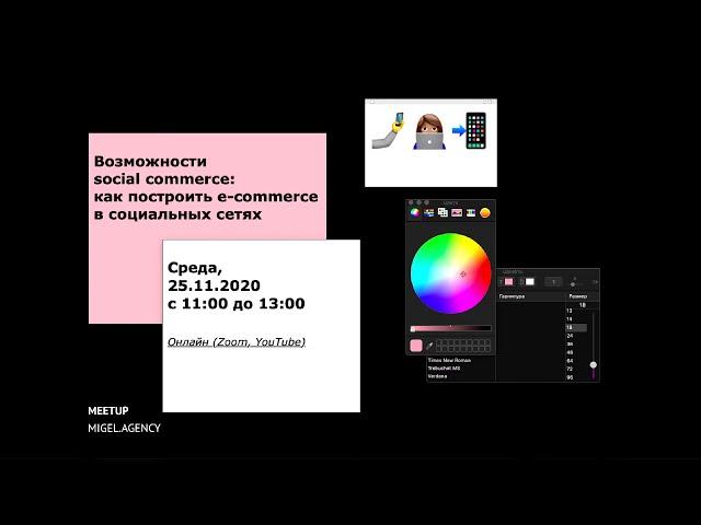 Митап MIGEL AGENCY «Возможности social commerce: как построить e-commerce в социальных сетях»