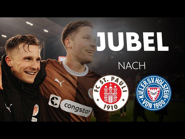 Jubel nach dem Heimsieg gegen Holstein Kiel