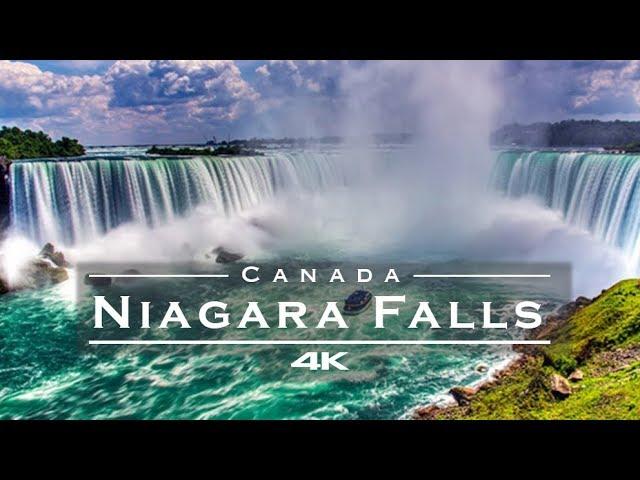 Niagara Falls, Canada  / USA  - by drone [4K]