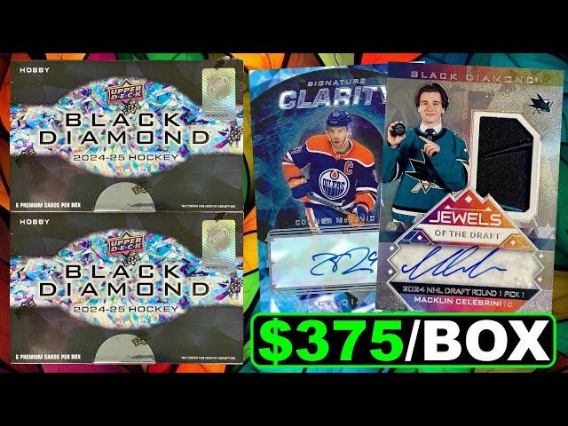 THIS IS ABSURD! - Opening 2 Boxes of 2024-25 Upper Deck Black Diamond Hockey Hobby