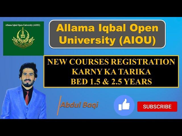 Bed program NEW Courses registration