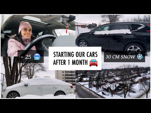 -25 Degree mei Car ki Safai | 30 CM Snow | Car Cleaning | Snowfall in Canada | Car Anniversary