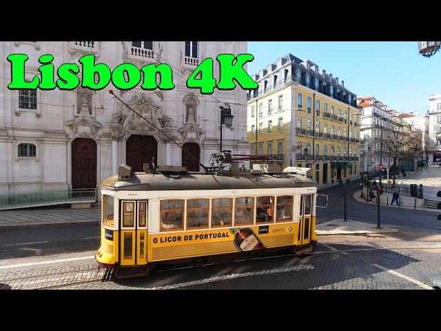 Lisbon Porugal Walking tour [4K] Miradouro da Senhora do Monte - Praça Luís de Camões