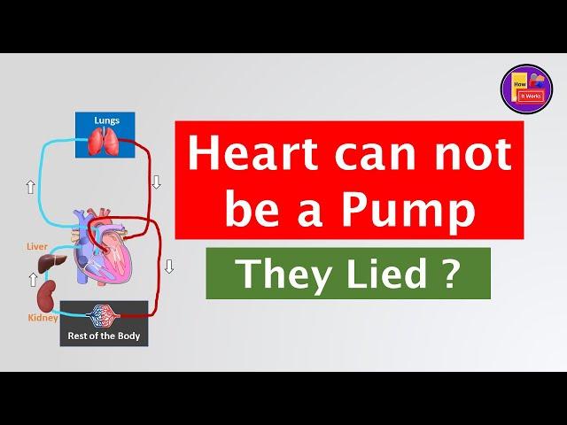 Heart can not be a Pump | They Lied ?