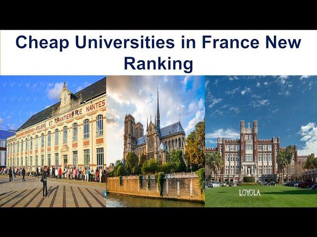 CHEAP UNIVERSITIES IN FRANCE NEW RANKING  | University of Paris