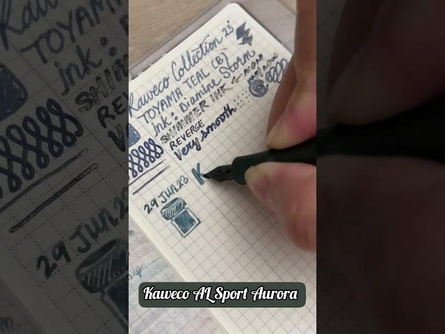 Kaweco AL Sport AURORA [ INKING ] [ WRITING TEST ] Super Smooth M nib