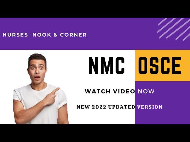 NMC OSCE UPDATED VERSION 2022 - INTRO