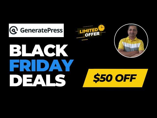 GeneratePress Black Friday Deal 2024 ($50 OFF) | GeneratePress Discount | Best WordPress Theme