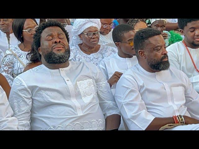 KUNLE AFOLAYAN & AREMU AFOLAYAN COULDN’T CONTROL THEIR TEARS AS THEY SPEAK ABOUT THEIR LATE MOM