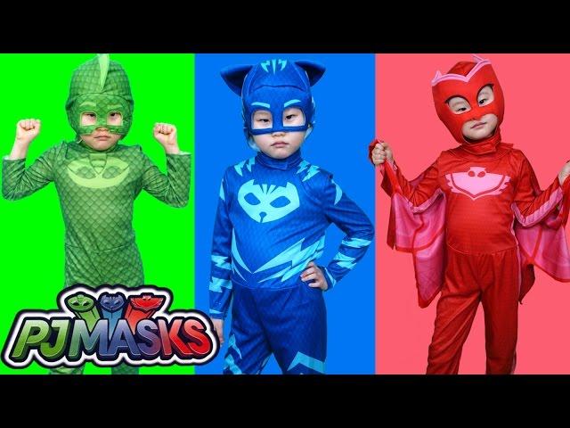 Lime's PJ MASKS_Transforming Car Toys [Lime Tube]