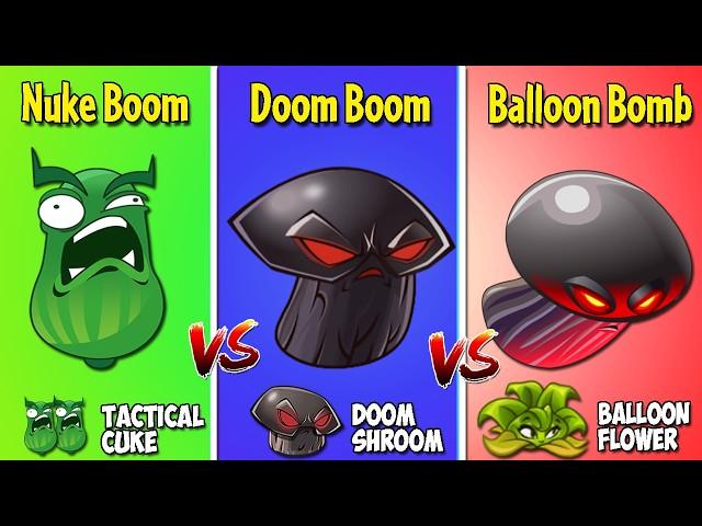 All AOE Plants POWER-UP Vs All Zombies - Who Will Win? - Pvz 2 Plant vs Plant