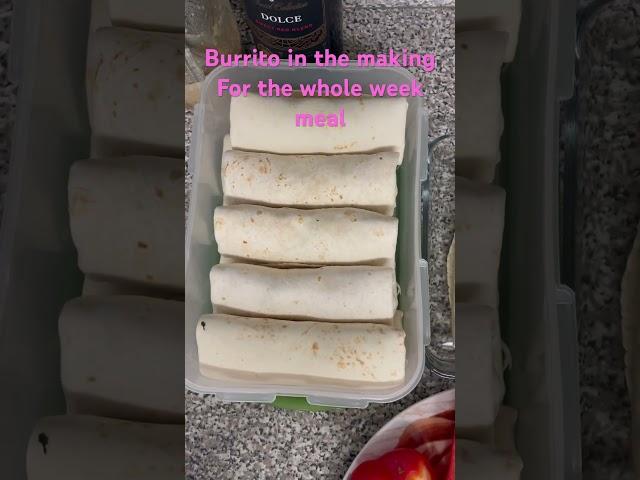 BURRITOS IN THE MAKING ​ ️