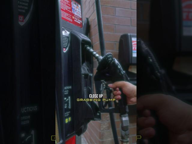 How to FILM YOURSELF getting gas #cinematic #automobile #atlantavideographer #cinematography