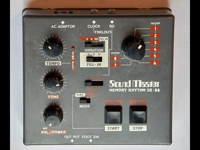 Sound Master Memory Rhythm SR 88 – sound, operation, programming