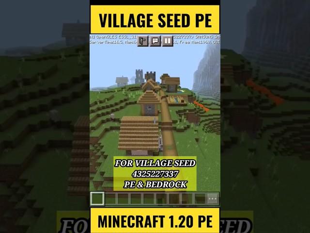 BEST VILLAGE SEED IN MINECRAFT || MINECRAFT VILLAGE SEED || BEST 1.19 & 1.20 BEDROCK & PE SEED ||